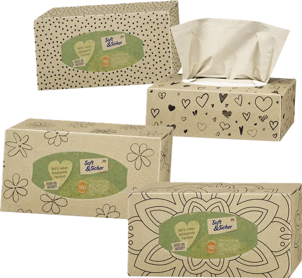Papirne maramice SOFT&SICHER recycling comfort 3sloja 160kom