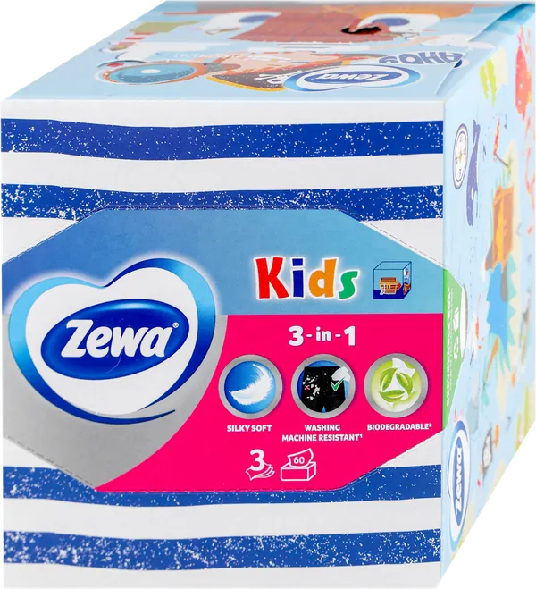 Papirne maramice za lice ZEWA 3D box ZOO 2sloja
