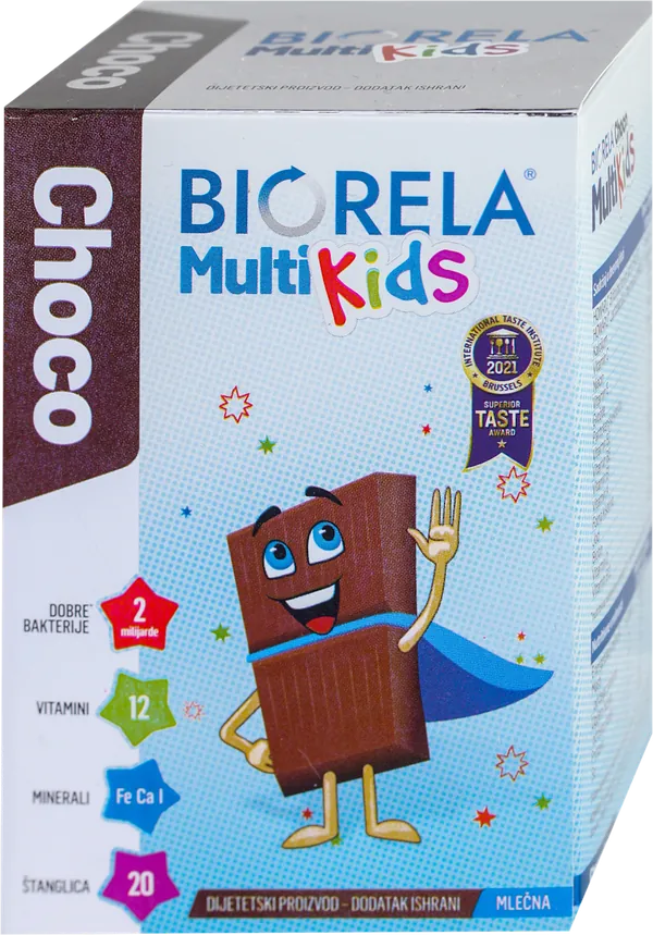 Preparati za decu BIORELA Choco Multi Kids 20 štanglica