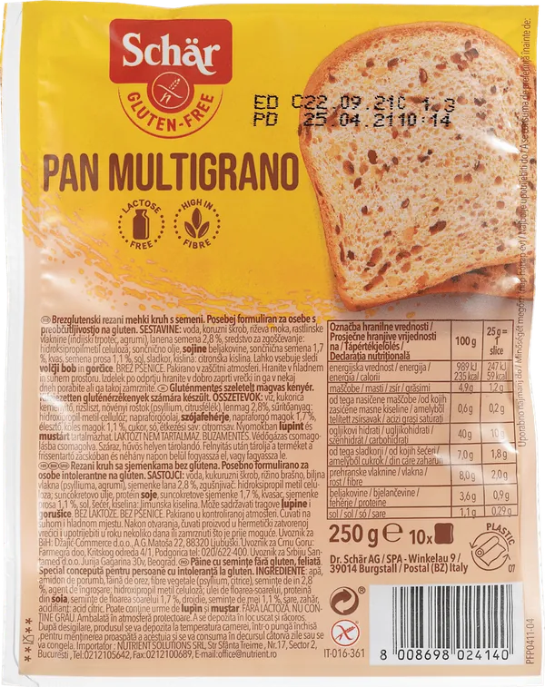 SCHAR Pan multigrano 250g