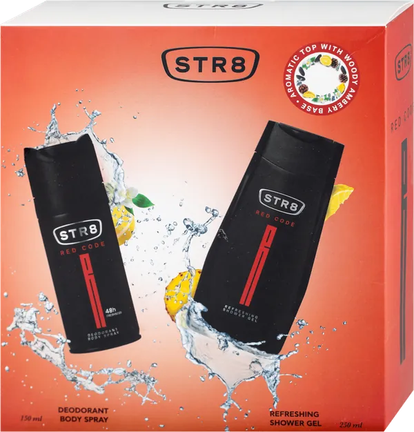 Setovi za negu tela STR8 Red code (dezodorans i gel za tuširanje)