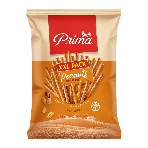 Slani štapići PRIMA punjeni kikirikijem 230g