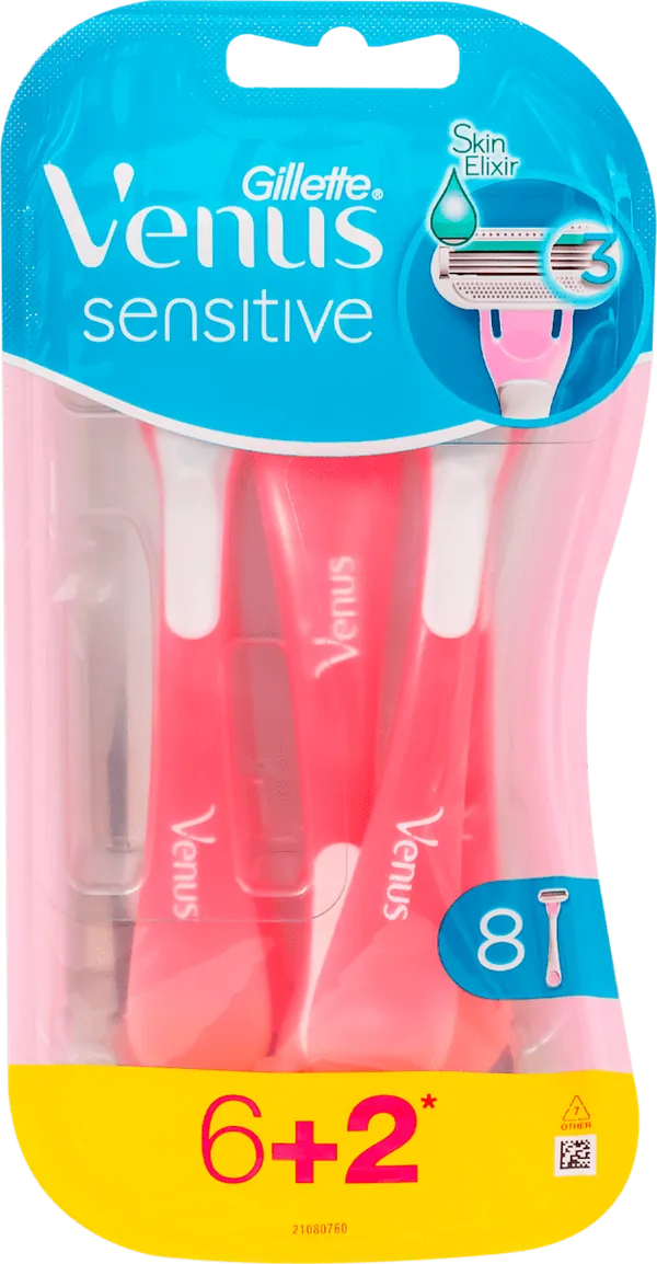 Ženski brijač SIMPLY VENUS Sensitive 3 8 komada