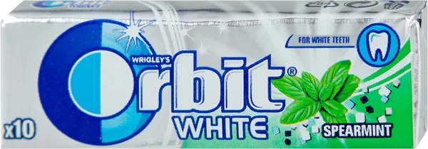 Žvake ORBIT White Spearmint Pellets 14g